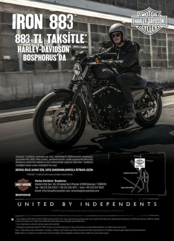 Harley-Davidson'dan Iron 883 Kampanyası! 1. İçerik Fotoğrafı