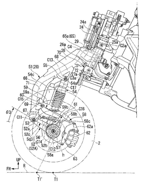 Honda'dan Üç Tekerlekli Motosiklet İçin Patent Başvurusu 4. İçerik Fotoğrafı